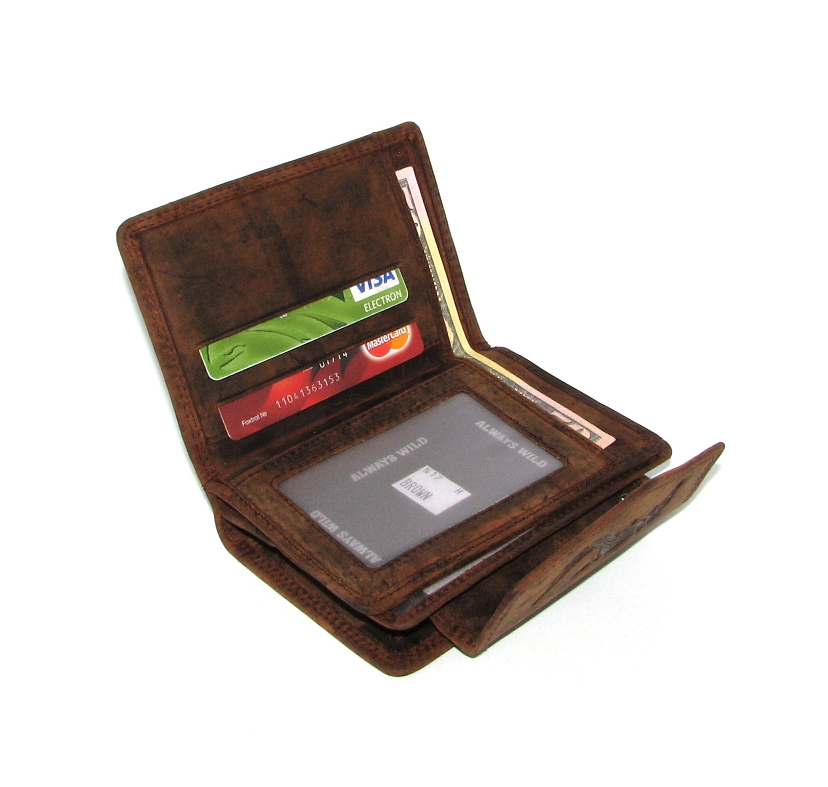 Кошелек женский Always Wild N17-H BROWN CR Кошелек женский Always Wild N17-H BROWN CR